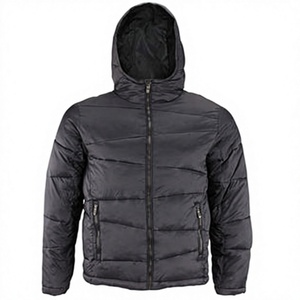 Chaqueta Acolchada con Capucha para Hombre, Personalizable al por Mayor, a Prueba de Viento, Elegante, Cómoda, Cálida, de Forro Polar, de Invierno, de Alta Calidad, OEM - Product Image 2