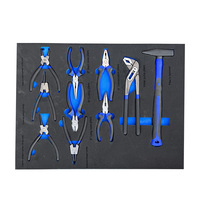 Ensemble d'outils en acier au carbone robuste de 245 pièces, chariot à outils mobile pour garage, atelier et travaux de réparation automobile