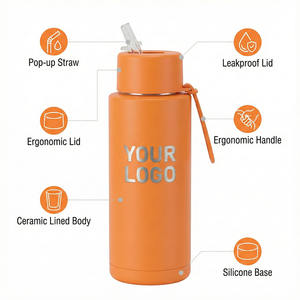 34オンス カスタムカップ ステンレス製トラベルマグ 蓋とストロー付きタンブラー 卸売 大量販売 漏れ防止タンブラー - Product Image 4