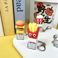 Porte-clés personnalisé en forme de clavier, impression 3D, résine époxy, design personnalisé, vente en gros, cadeau créatif, publicité, jouet anime