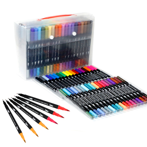 Somagi Non-Toxic Student Fine Tip Set Aquarelle Peinture Double Aquarelle Pinceau Marqueur Stylo - Product Image 2