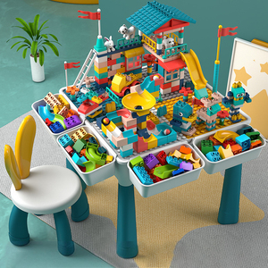 Multifunctionele Bouwbloktafel Voor Kinderen Leren Tafelonderwijs Voor Kinderen - Product Image 5