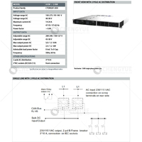 Eltek 4kw 230v DC Système d'alimentation CTOR0201.001 Redresseur autonome avec intégration pour Telecom