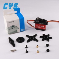 Servomoteur compact sans noyau CYS S8255 HV à engrenages métalliques 10kg.cm, fonctionnement silencieux pour pièces d'avion RC