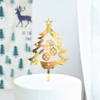 Nouveau design 2026 – Décoration de gâteau en acrylique Joyeux Noël pour la décoration de gâteaux et de fêtes