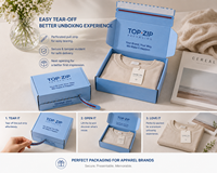 Boîte d'expédition en carton ondulé à impression sur mesure, facile à déchirer, avec lamination mate pour l'emballage papier des petites entreprises