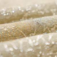 À la mode brillant or argent tricoté lurex fil teint durable 100% polyester bronzant feuille tissu