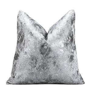 Alta Qualidade Prata Cinza Decoração Pillow Cases Moda Lance Travesseiro Capa Grande Capa De Almofada Para Sofá Sala Travesseiro Quarto