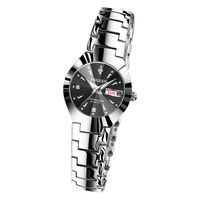 Jam Tangan Quartz Murah Anti Air Bahan Alloy, Model Fashion, Set Jam Tangan Couple, Jam Tangan Bercahaya untuk Pria Wanita
