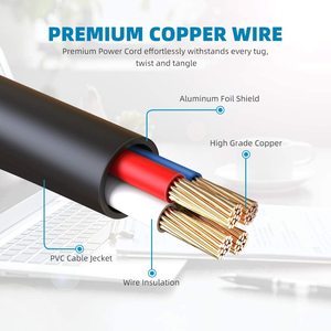 Slim Universal Laptop Charger Replacement AC Adapter 90W with Multi Connectors <b>for</b> HP BM Lenovo Thinkpad Dell Sony Fujitsu Acer - Product Image 4