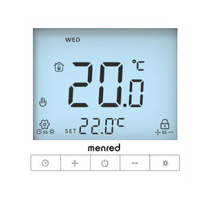 हाइड्रोनिक/इलेक्ट्रिक फ्लोर हीटिंग रूम डिजिटल प्रोग्रामेबल कंप्यूटर और कमरे/होटल के लिए 3 साल की वारंटी - Product Image 1