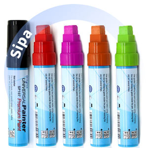 Sipa Sp107/Sp406 15Mm Jumbo Vĩnh Viễn Sơn Bút Đánh Dấu Không Thấm Nước Dày Thùng Nib Với Bàn Chải Phẳng <span class=keywords><strong>Tip</strong></span> Cho Công Nghiệp Sử Dụng - Product Image 1