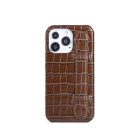 Étui de téléphone antichoc en cuir véritable de style professionnel, design luxueux, avec sangle pour coque de téléphone portable à motif pour 13 Pro