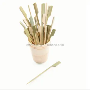 Multi-function Bamboo Skewer BBQ Disposable Skewer Biodegradable Food Picks With Factory Price