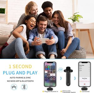 Microfono Lavalier Professionale Portatile Mini Wireless In-ear Senza Fili per Vlogging e Insegnamento - Product Image 2