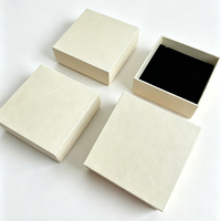Caja de Regalo para Joyería, Elegante, de Dos Piezas, con Logotipo Personalizado, Tapa y Base de Papel, para Collar, Pendientes, Recuerdo de Boda, Estuche de Exhibición
