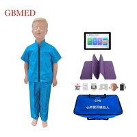 Simulateur médical intelligent de RCP pour enfants avec écran tactile de 10 pouces, fonctions complètes, mannequin d'entraînement à la réanimation et aux premiers secours