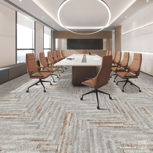 Dalles de moquette commerciales pour cinéma, salle de cinéma, hôtel, ignifuges, résistantes aux taches, avec support - Product Image 1