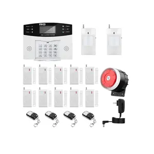 房屋防盗报警套件自动拨号120分贝警报器遥控智能智能家居报警系统GSM无线安全系统