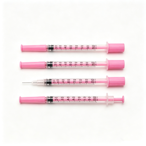 Jeringas de <span class=keywords><strong>Insulina</strong></span> de <span class=keywords><strong>1</strong></span> ml, Calibre 31, 8 mm, Rosadas, para Uso Veterinario, Jeringas de <span class=keywords><strong>Insulina</strong></span> Rosas U100 29g <span class=keywords><strong>1</strong></span>/2" - Product Image 3