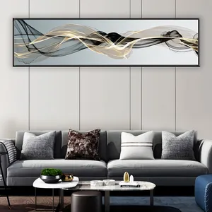 Modern Abstract Art Luxury Style Black Line Wall Painting Art For Living Room And Bedside Decor HD Prints Framed