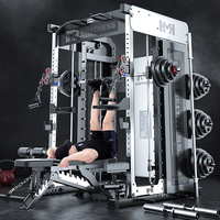 Rack Professionnel Multi-Fonctionnel pour Entraînement : Cage de Musculation avec Câble Crossover et Machine Smith Intégrés