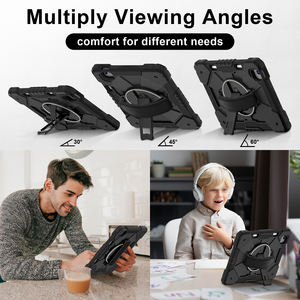 Étui <span class=keywords><strong>robuste</strong></span> pour tablette pour enfants pour <span class=keywords><strong>iPad</strong></span> <span class=keywords><strong>Air</strong></span> 11 pouces 2024 / <span class=keywords><strong>Air</strong></span> 11 pouces 2025 avec porte-stylet, sangle de main et d'épaule, coque antichoc - Product Image 5