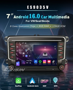 Erisin ES9035V Radio de Auto Android 16 DSP de 8 Pulgadas con 8GB+128GB, GPS, TPMS, DAB, CarPlay para VW Golf, Passat, Polo, Bora, Seat, <span class=keywords><strong>Peugeot</strong></span> <span class=keywords><strong>307</strong></span>, USB, TV - Product Image 2