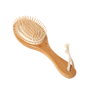 Cepillo de Pelo Plegable de Bambú Natural <span class=keywords><strong>para</strong></span> Suavizar y <span class=keywords><strong>Mejorar</strong></span> <span class=keywords><strong>la</strong></span> Textura del Cabello, Masaje Relajante <span class=keywords><strong>para</strong></span> el Alivio de <span class=keywords><strong>la</strong></span> Caspa, <span class=keywords><strong>para</strong></span> Todo Tipo de Cabello - Product Image 2