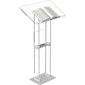 ชั้นวางสินค้าอะคริลิกใสชั้นเดียวสำหรับโชว์สินค้าในร้านค้าปลีก - Product Image 3