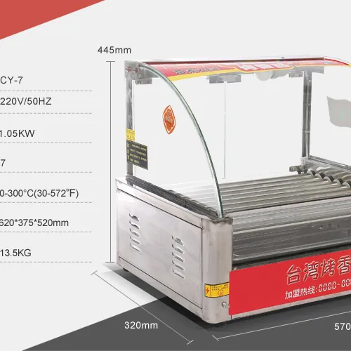 Chuangyu Высококачественная 7 роликовая автоматическая машина для приготовления сосисок, гриль для хот-догов на продажу