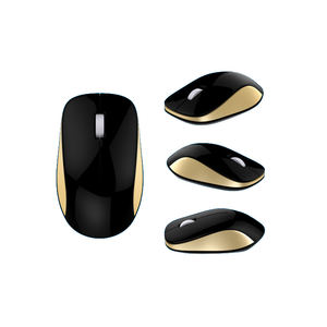 Mouse USB Cablato Compatibile con Entrambe le Mani, Design Elegante, Colore Nero Totale, da Produttore OEM in Cina. - Product Image 3