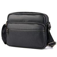 Iş rahat tek omuz çantaları Satchel erkek hakiki deri Crossbody omuz çantası erkekler