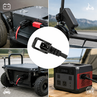 2+6-poliger Stecker-Kabelbaum 30A 500V Batteriekabel-Baugruppe für EV-Roller Roboter-Batterieanschluss
