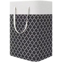 Panier de rangement pour linge en tissu Oxford/coton grande capacité avec poignée, panier à linge sale pliable, accessoire de salle de bain