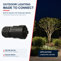 Connecteur Électrique Étanche Mâle à 4 Broches IP68 Personnalisé EP040-1124-00 pour Éclairage Public LED