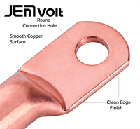 Borne de câble annulaire en cuivre/aluminium de type SC, plaquée étain, pour barre omnibus de protection contre la foudre haute tension, marque JEMA