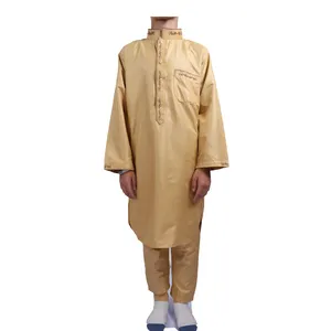 Shiny Colors Pakistan Muslim Boy Clothing Pakistani 2pcs Thobe For Boy