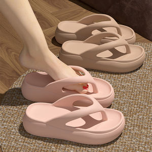 Chanclas de Verano para Mujer, con Suela Gruesa de PVC, Iluminadas, con Gránulos de Uva, Antideslizantes, Cómodas, con Decoración de Tiras - Product Image 2