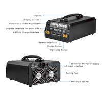 Pengisi daya pintar keseimbangan Saluran ganda U4-HP EV-Peak untuk drone pertanian Lipo / Lihv 6 s-14 s 2500W/ 25A