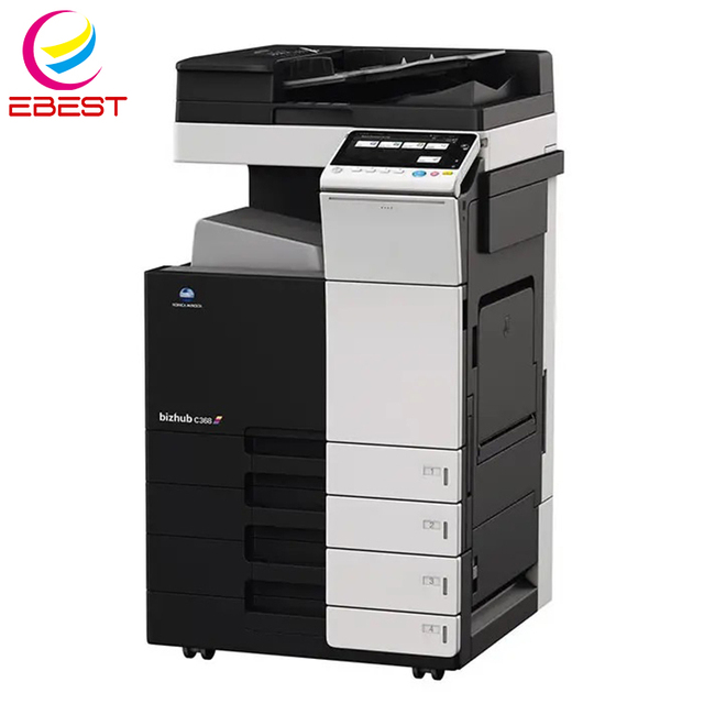 EBEST Used Copier Konica Minolta Bizhub C308 C368 Color Printing Machines Second-Hand Photocopier C368 Printer Machine
