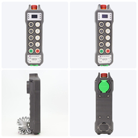 Control Remoto Inalámbrico Industrial de 8 Botones y Una Sola Velocidad con Bloqueo por Huella Dactilar, Gestión de 100 Usuarios, IP66 para Grúa