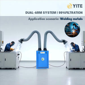 เครื่องกำจัดควันอุตสาหกรรมแบบแขนคู่คุณภาพดี ถอดประกอบได้ สำหรับดูดควันเชื่อม กำจัดฝุ่น ควัน และไอ - Product Image 3