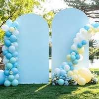 Support de bannière pop-up personnalisé en tissu tendu pour décorations de fête d'anniversaire, de baby shower ou d'anniversaire de mariage