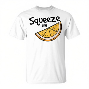 Camiseta divertida con estampado de naranja para hombre y mujer, ropa informal - Product Image 3