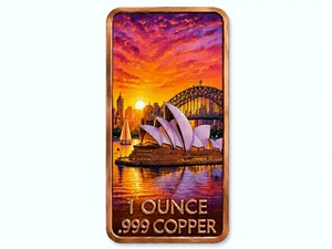 Koin Tembaga Murni .999 Bentuk Persegi Panjang 1oz Custom, Dicetak UV, Langsung dari Pabrik OEM - Product Image 2