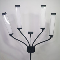 Tatouage professionnel beauté lampe photographie Led anneau lumière Flexible 4 bras LED vidéo lumière 65W 3200-5600K avec Port de charge USB