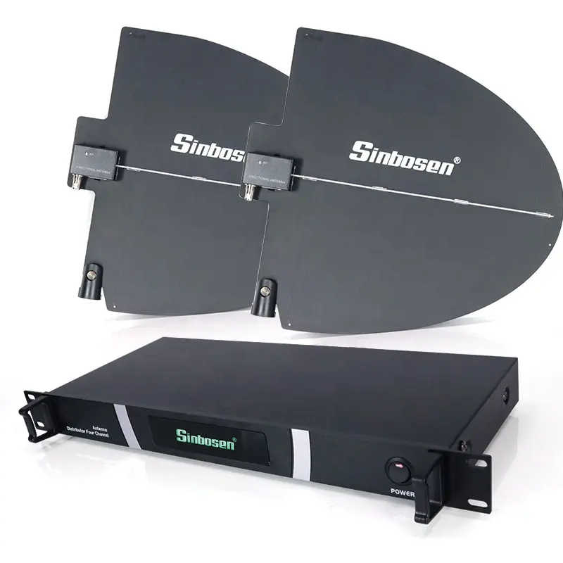 500-950MHz UHF wireless microphone distributed outdoor antenna amplifier system for 400 meter