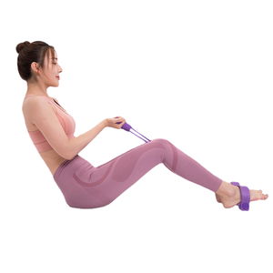 Equipo de Fitness y <span class=keywords><strong>Yoga</strong></span> de 4 Tubos Más Vendido Accesorios de <span class=keywords><strong>Pilates</strong></span> para Ejercicio Asistente de Abdominales con Pedales de Tracción - Product Image 2