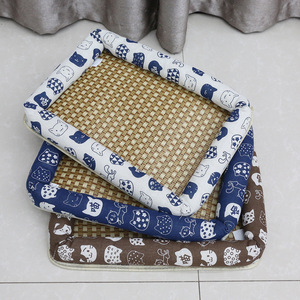 แผ่นรองนอนสัตว์เลี้ยงราคาส่ง แผ่นรองทำความเย็นสำหรับสุนัข ระบายอากาศได้ดี ใช้ได้กับบ้านสัตว์เลี้ยง แผ่นรองนอนหวายสำหรับแมว - Product Image 4